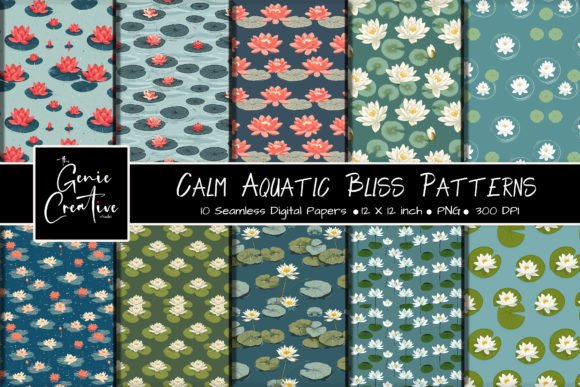 Calm Aquatic Bliss: A Comprehensive Guide to Seamless Digital Patterns