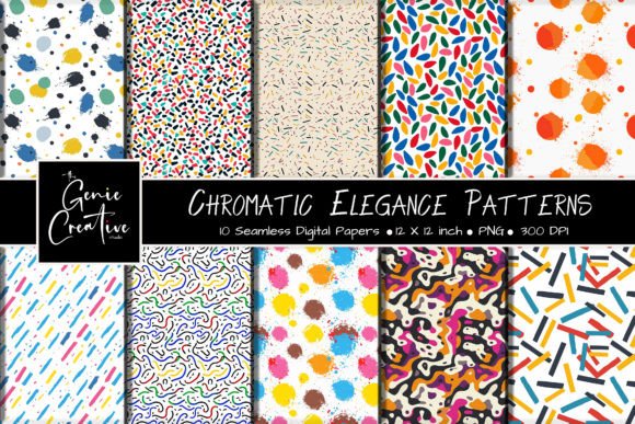 Chromatic Elegance Seamless Patterns Set: A Strategic Asset for Modern Creators