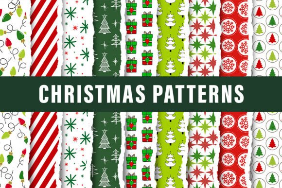 Elevating Creative Projects with the Bright Christmas Patterns Set