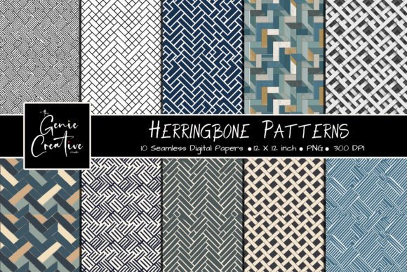 Herringbone Seamless Patterns Set: A Strategic Asset for Visual Communication