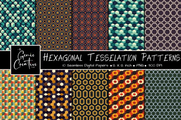 Hexagonal Tessellations Patterns Set: A Practical Review for Creative Professionals