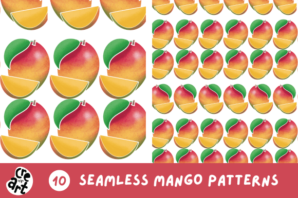 Seamless Mango Patterns: A Vibrant Design Collection