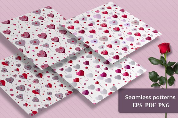 Seamless Patterns with Hearts: The Ultimate Digital Paper Collection for Creative Projects