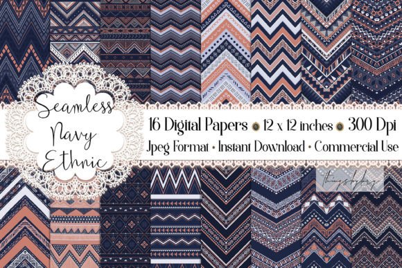 Seamless Tribal Aztec Boho Patterns