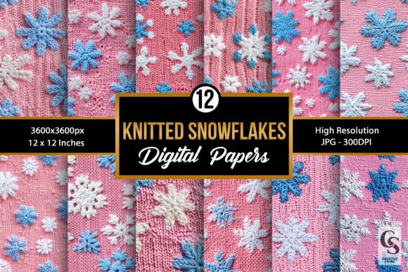 Transforming Winter Aesthetics: The Strategic Value of Pink Blue Knitted Snowflakes Patterns for Modern Creators