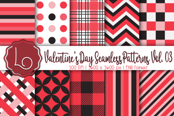 Valentine s Day Seamless Patterns Vol 03